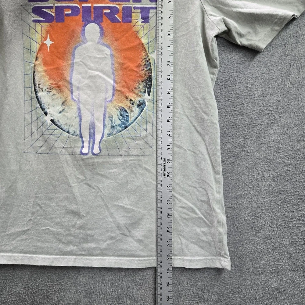 Coney Island Picnic Men Shirt M Gray‎ Graphic Print Cosmic Handprint Tee
